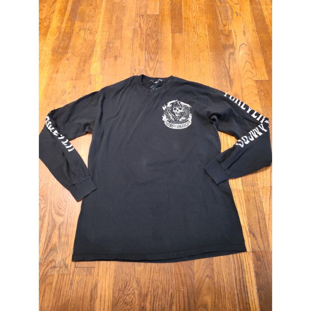 Sons Of Anarchy New Jersey Long Sleeve Medium T-Shirt SAMCRO Redwood Original